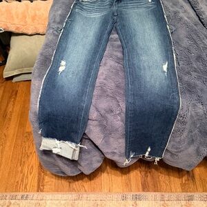 KanCan Dark Blue Distressed Boyfriend Jeans